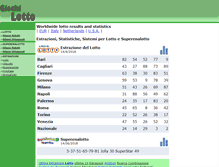 Tablet Screenshot of giochilotto.com